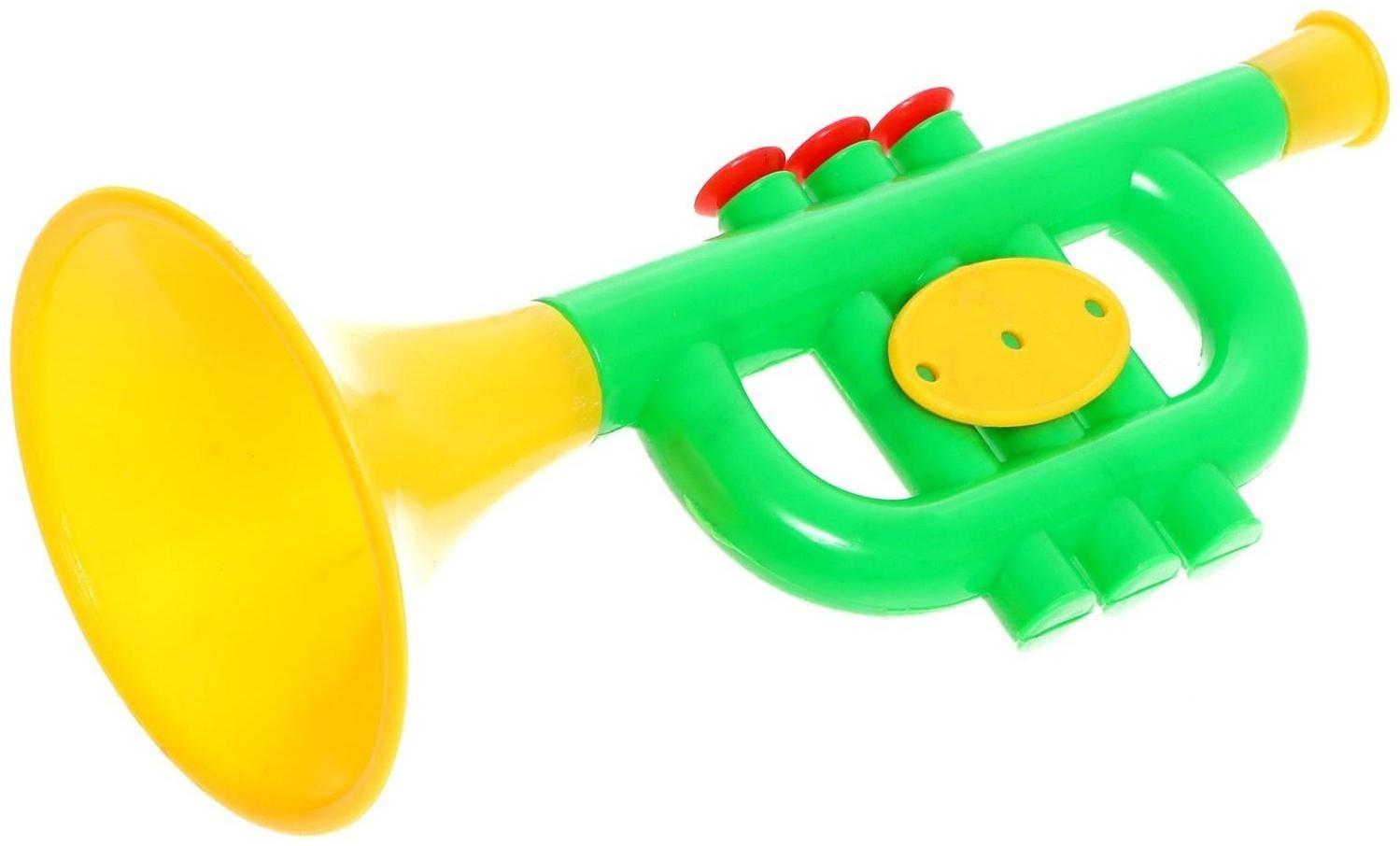 Игрушка музыкальная «Труба», цвета МИКС