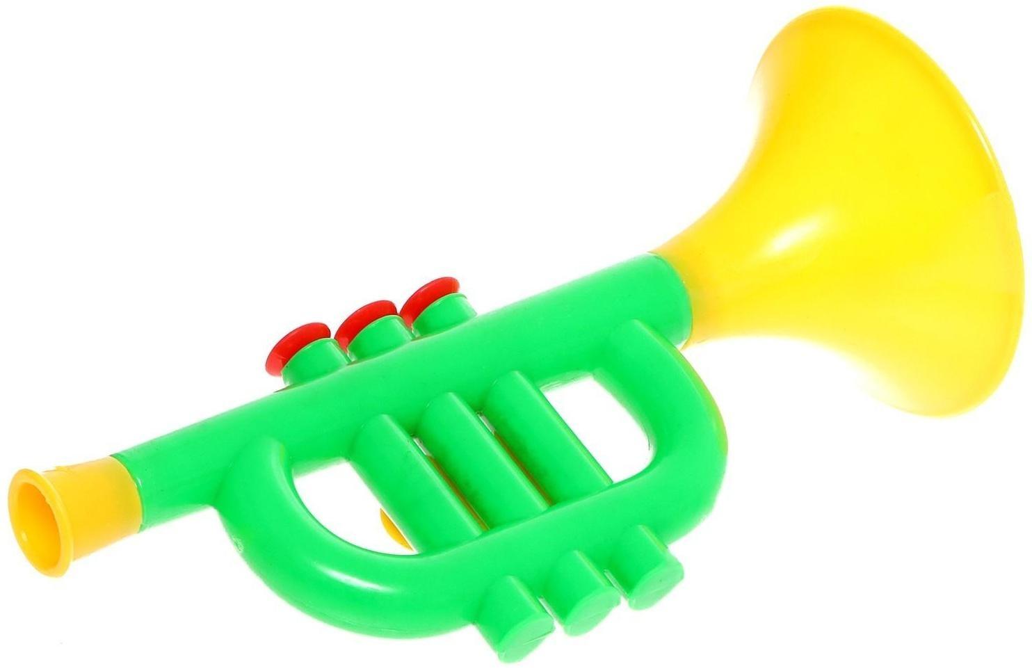 Игрушка музыкальная «Труба», цвета МИКС