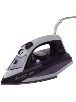 Утюг ENERGY EN-344, 2200 Вт, тефлоновая подошва, пар, спрей, пар.удар, самооч., фиолетовый