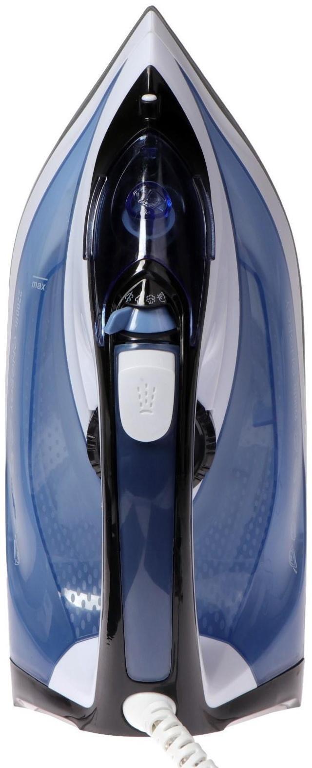 Утюг ENERGY EN-345, 2200 Вт, керамическая подошва, пар, спрей, пар.удар, самоочистка, синий