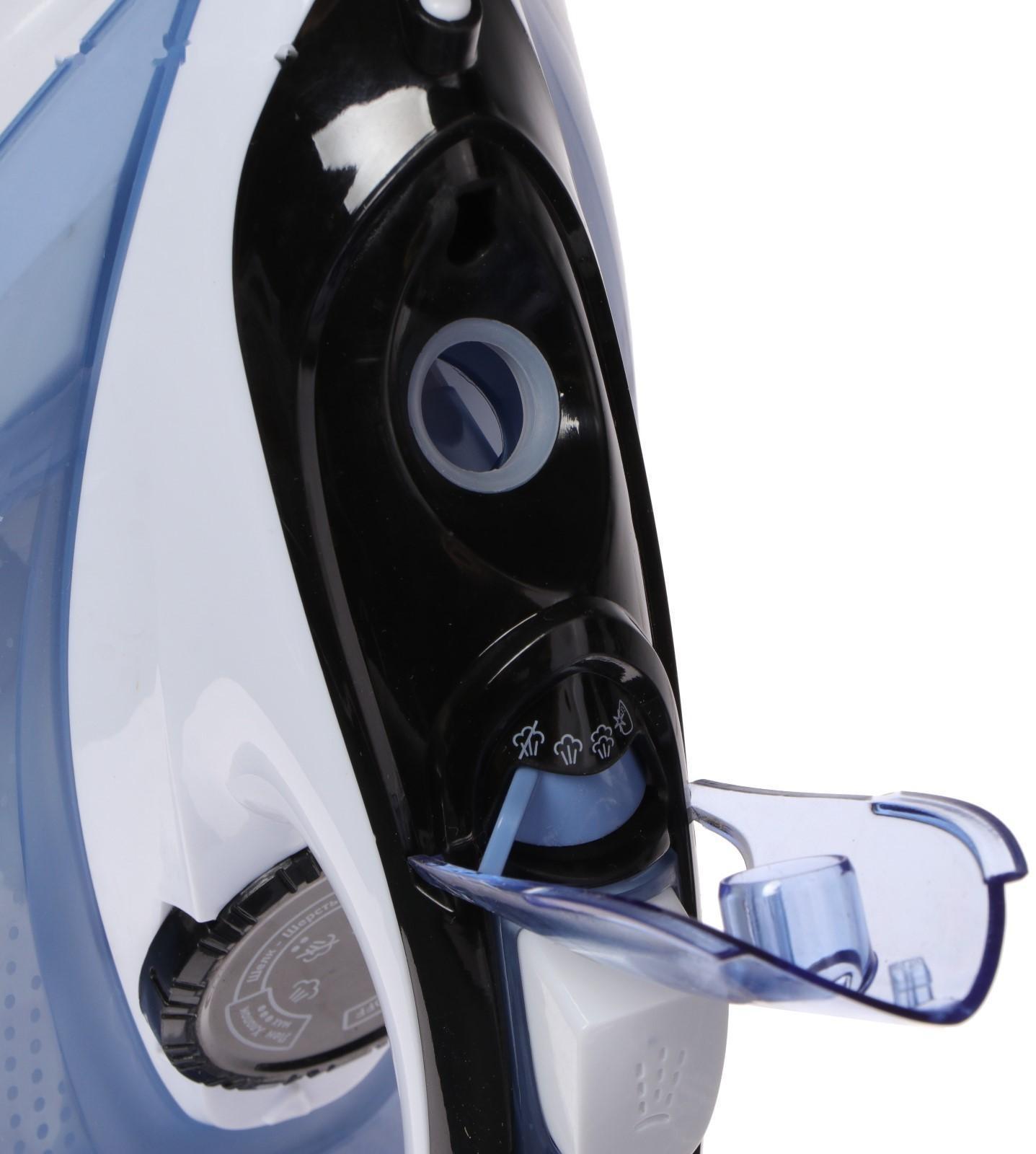 Утюг ENERGY EN-345, 2200 Вт, керамическая подошва, пар, спрей, пар.удар, самоочистка, синий