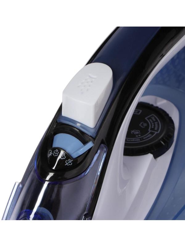 Утюг ENERGY EN-345, 2200 Вт, керамическая подошва, пар, спрей, пар.удар, самоочистка, синий