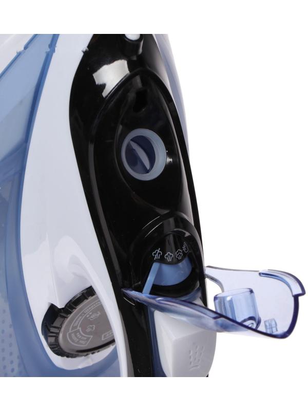 Утюг ENERGY EN-345, 2200 Вт, керамическая подошва, пар, спрей, пар.удар, самоочистка, синий