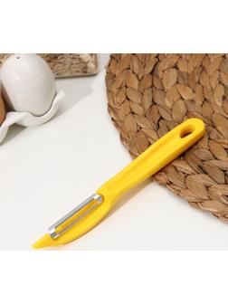 Овощечистка вертикальная, пластик ABC, 17,5 см, цвет МИКС