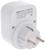 Адаптер универсальный поворотный, с/з, 250В, 16А, 2USB, 2.1A, белый, TDM