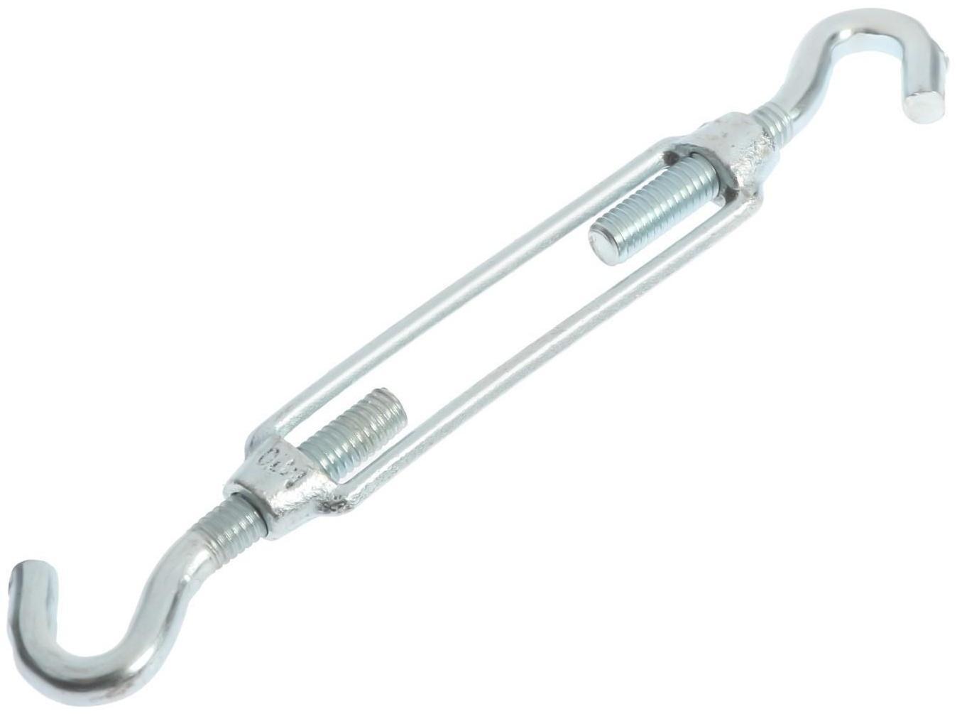 Талреп крюк-крюк ТУНДРА krep, DIN1480, М10, оцинкованный, 1 шт