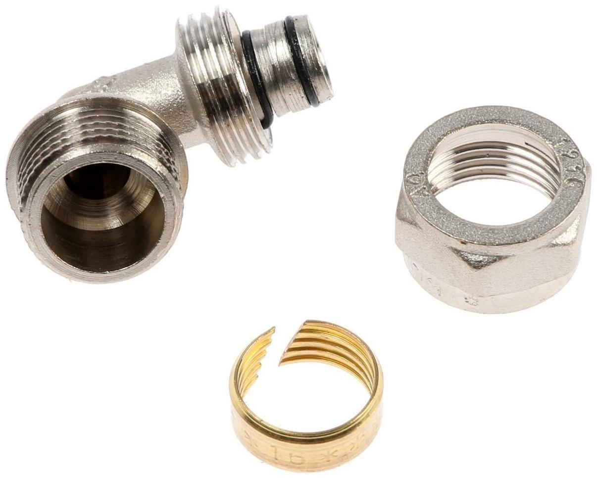 Уголок AQUALINK, обжимной, d=16 мм х 1/2