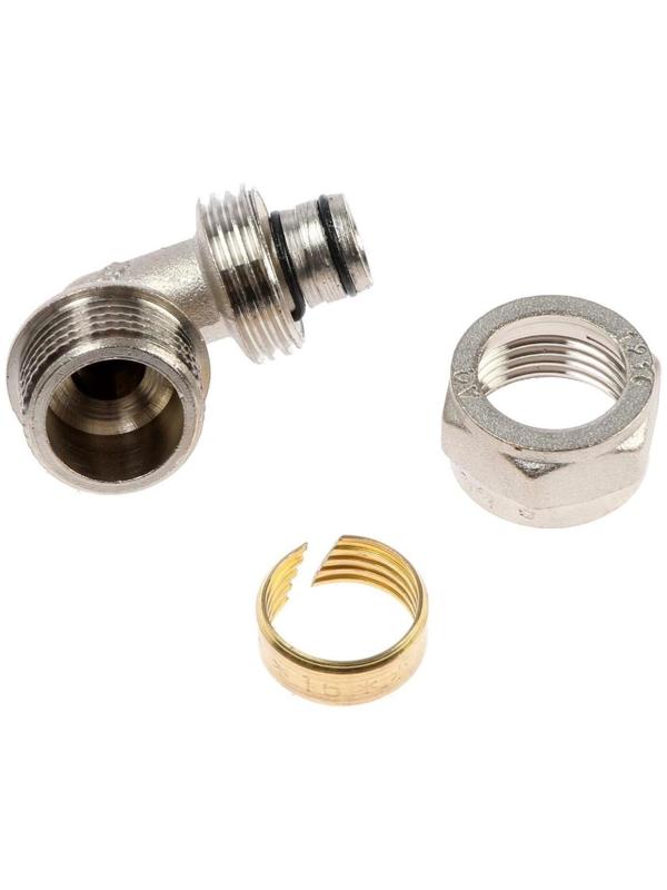 Уголок AQUALINK, обжимной, d=16 мм х 1/2