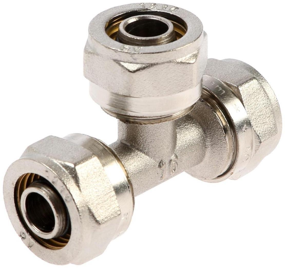 Тройник AQUALINK, обжимной, d=16 х 16