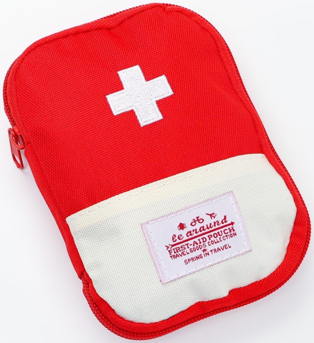 Аптечка походная, красная 18*13см