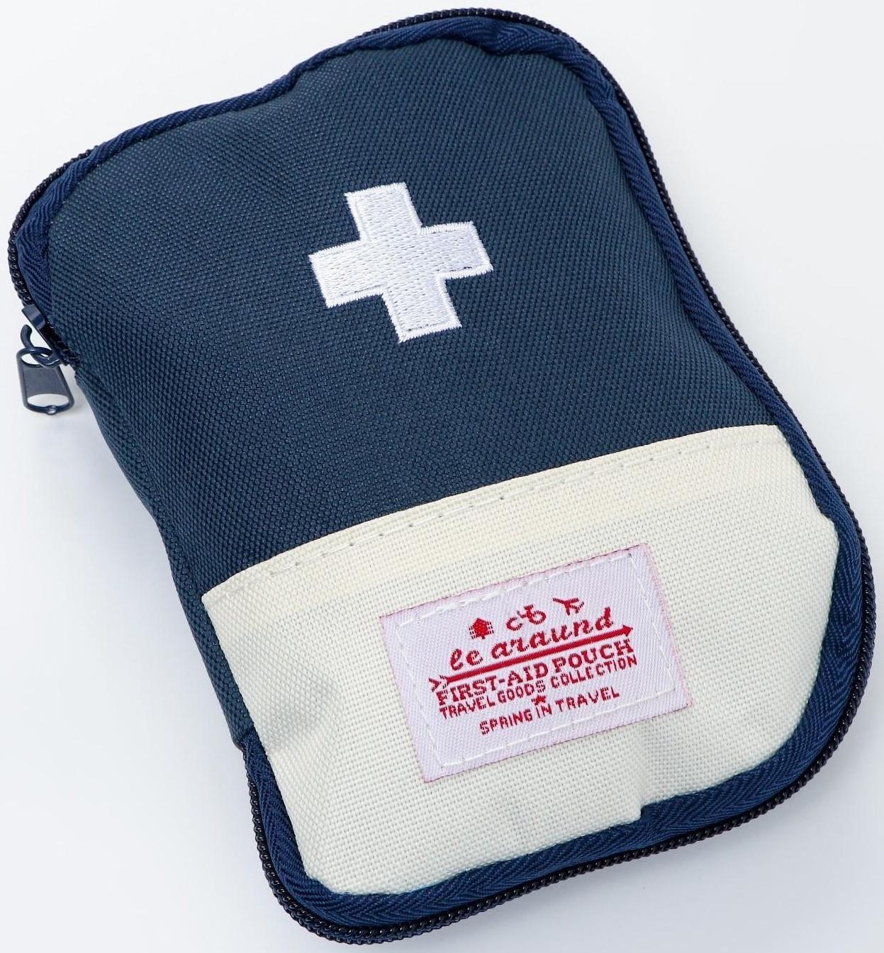 Аптечка походная, синяя 18*13см