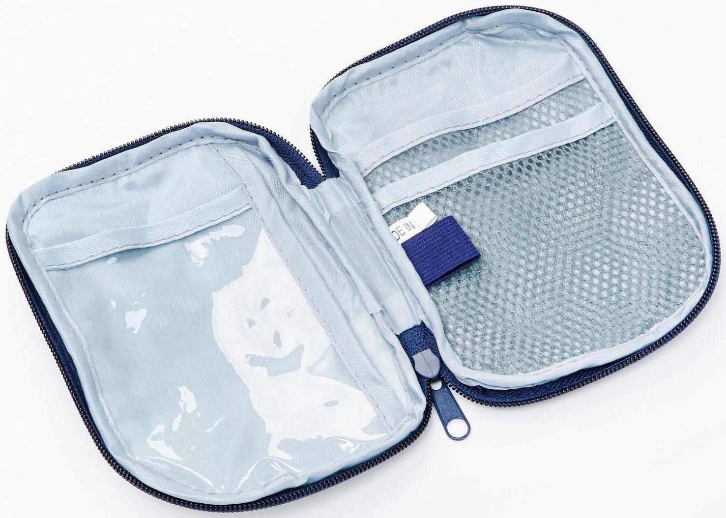 Аптечка походная, синяя 18*13см