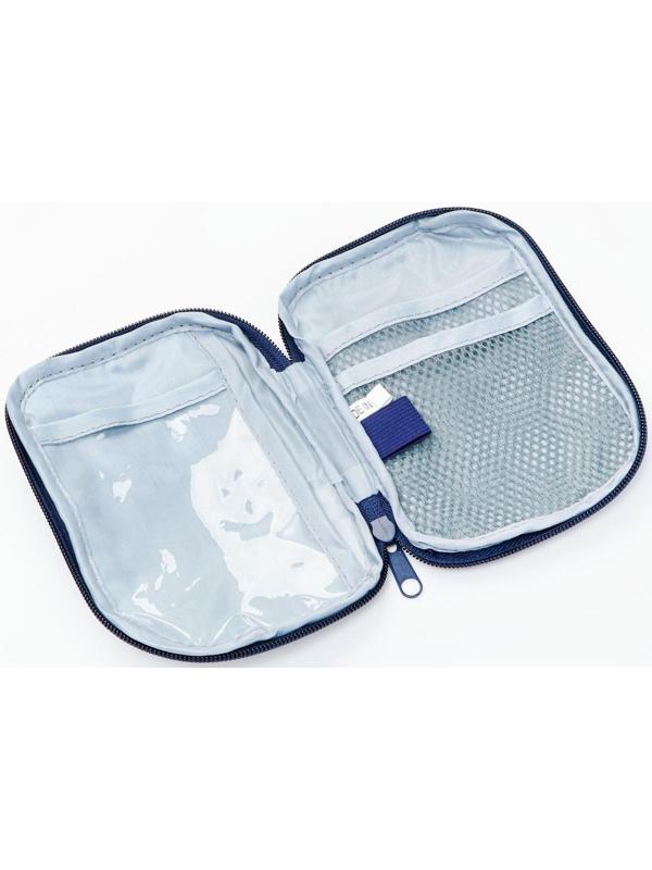 Аптечка походная, синяя 18*13см