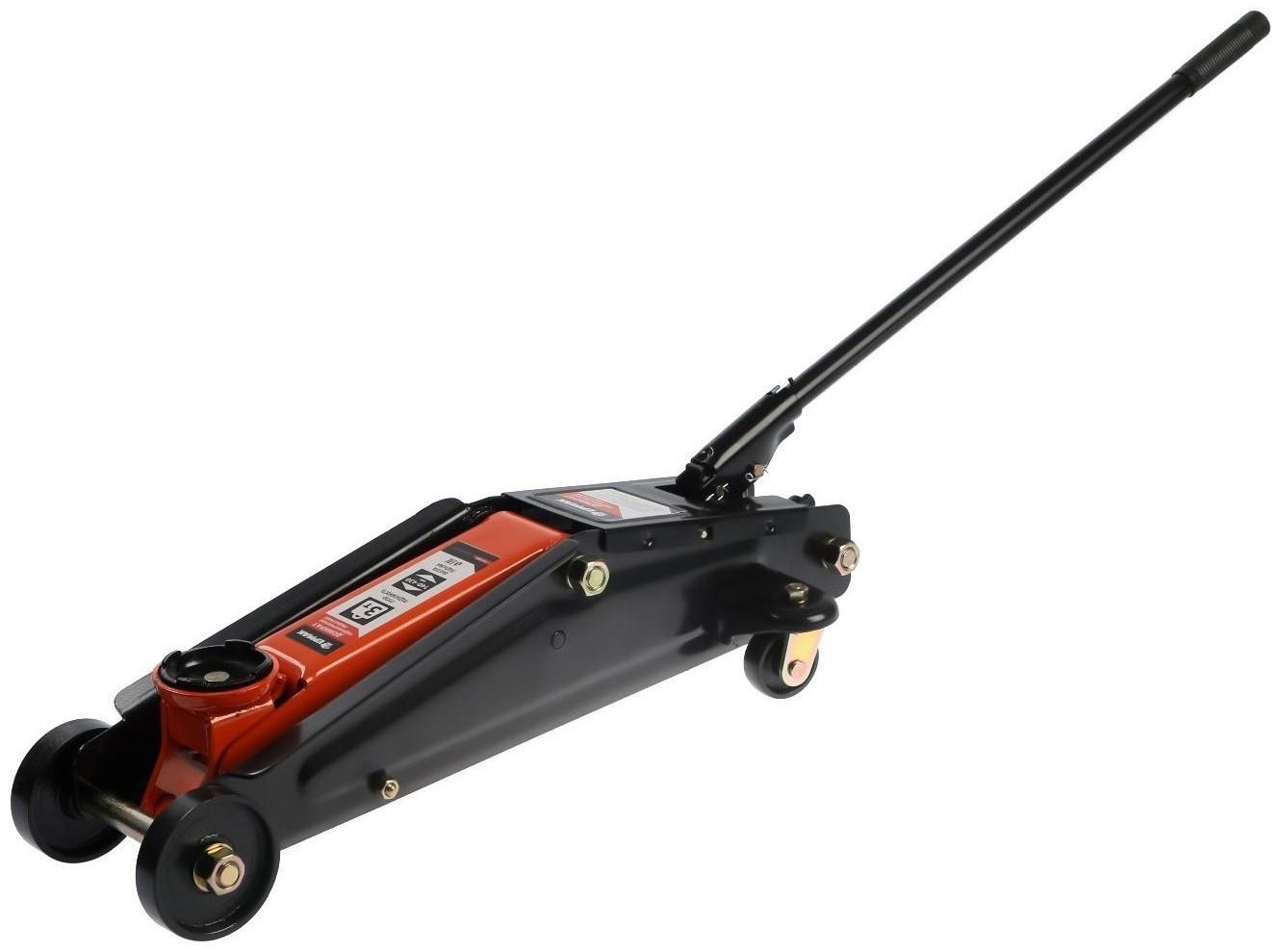 Домкрат гидравлический подкатной ЕРМАК Profi, 742-002, низкий подхват, 75-515 мм, 3 тонны