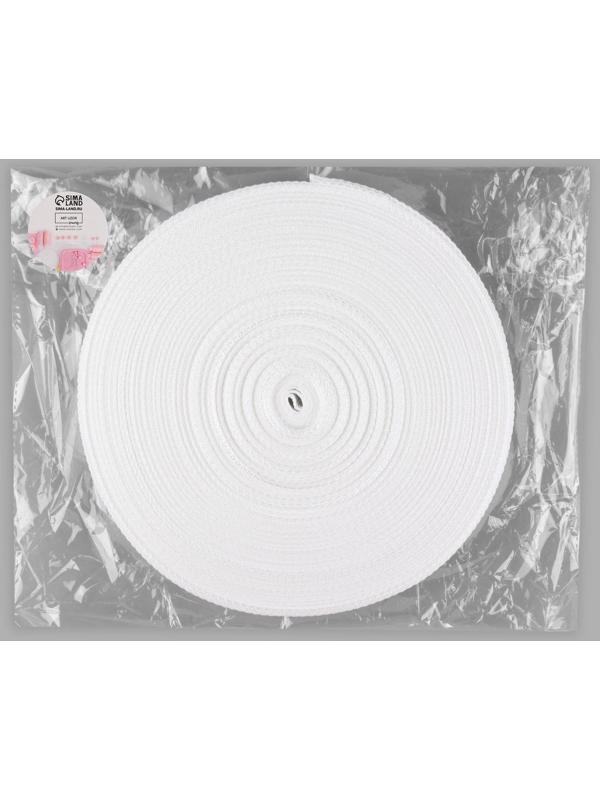 Стропа ременная, 25 мм, 50 ± 1 м, плотность 7,6 гр/м, цвет белый №3