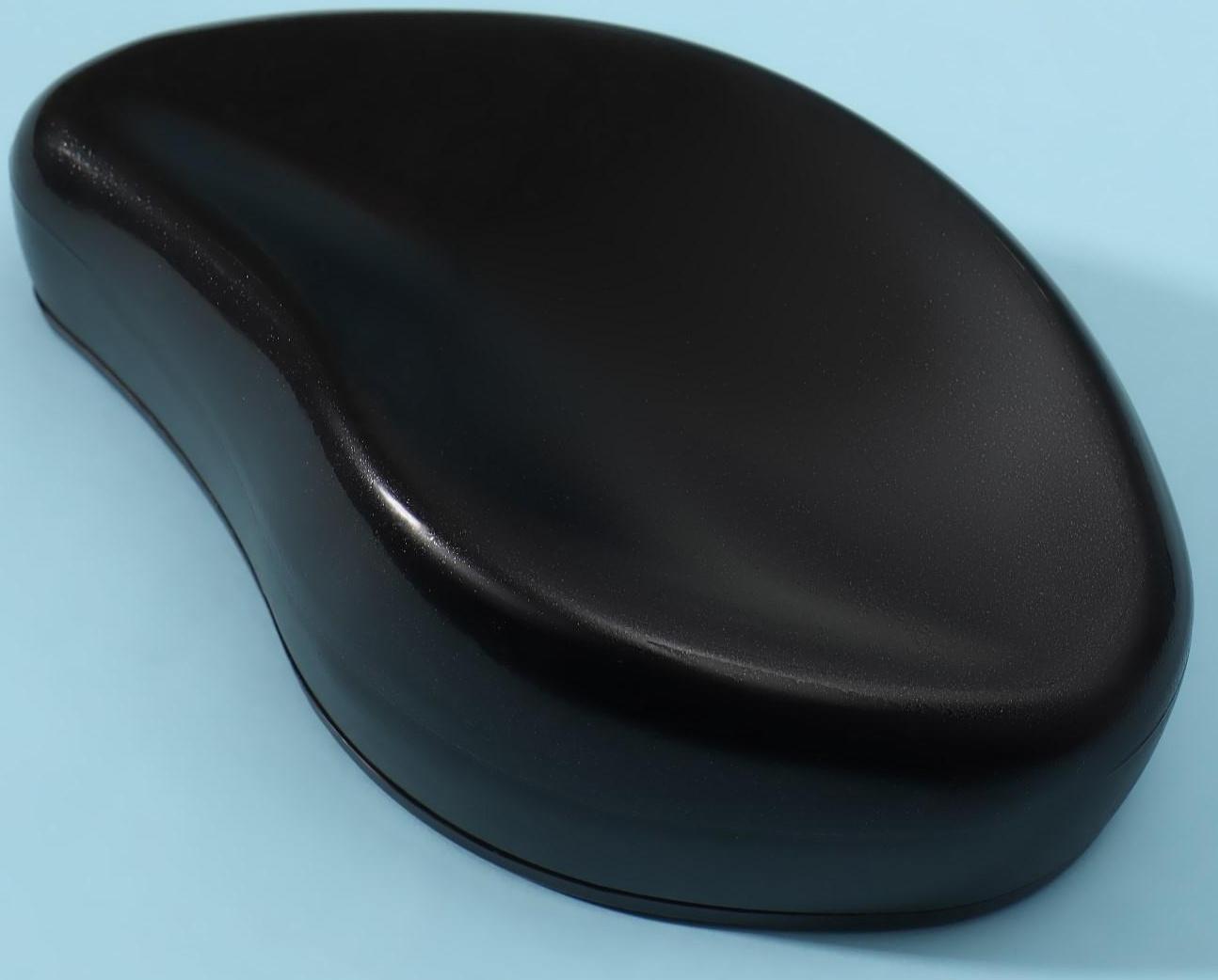 Стеклянная нано-тёрка для ног, 10,5 × 5,5 × 3,3 см, в картонной коробке, цвет чёрный