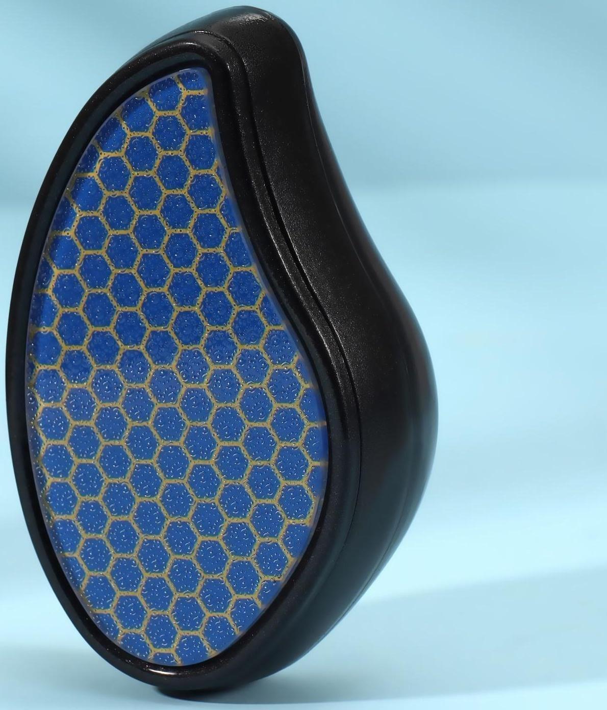 Стеклянная нано-тёрка для ног, 10,5 × 5,5 × 3,3 см, в картонной коробке, цвет чёрный