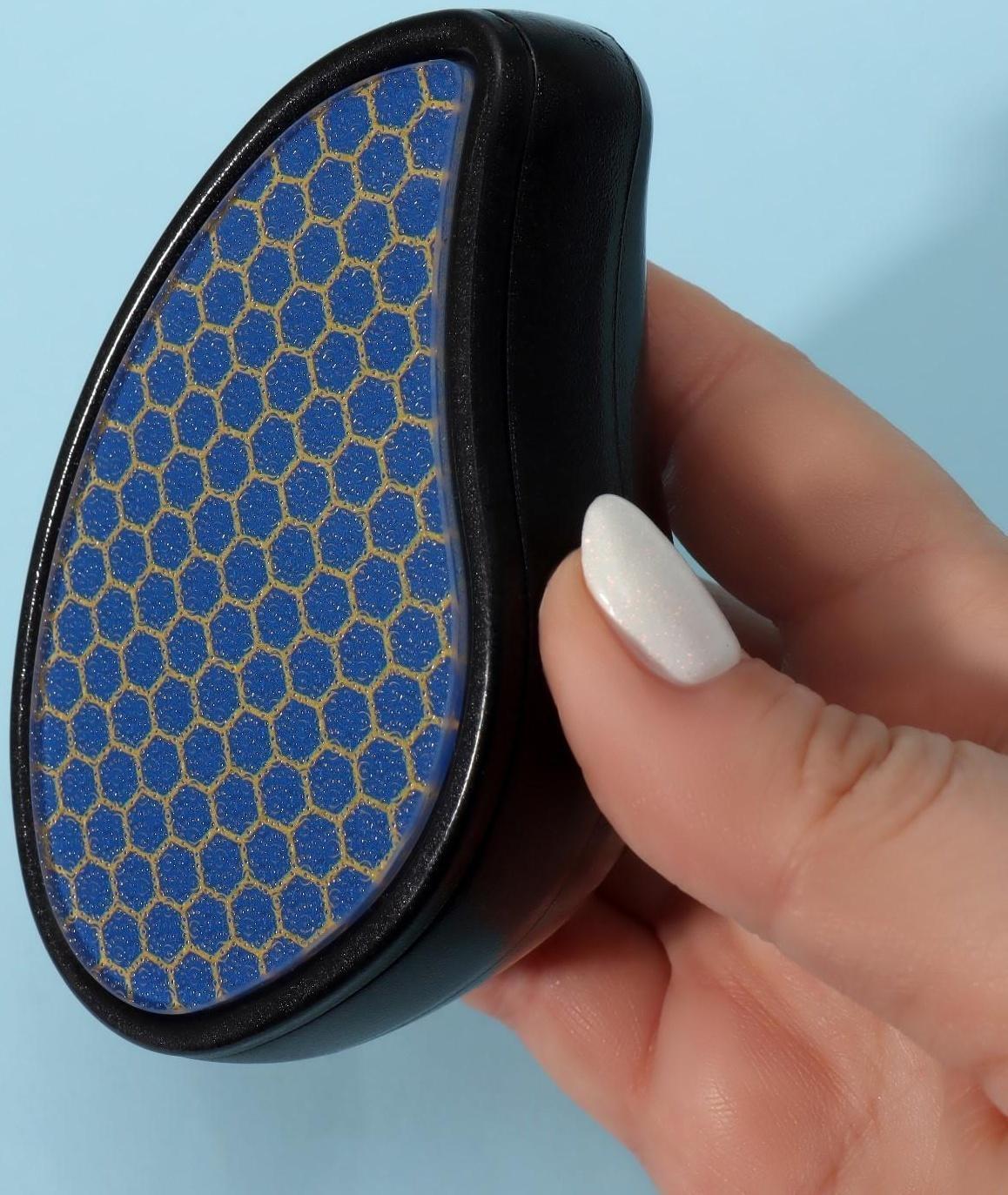 Стеклянная нано-тёрка для ног, 10,5 × 5,5 × 3,3 см, в картонной коробке, цвет чёрный