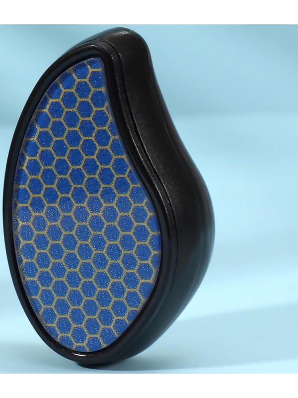 Стеклянная нано-тёрка для ног, 10,5 × 5,5 × 3,3 см, в картонной коробке, цвет чёрный