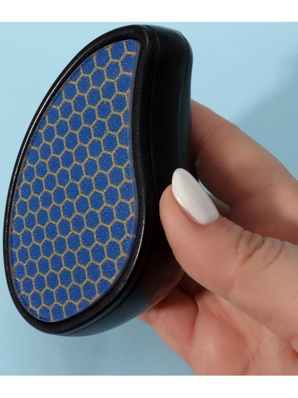 Стеклянная нано-тёрка для ног, 10,5 × 5,5 × 3,3 см, в картонной коробке, цвет чёрный