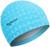 Шапочка для плавания взрослая, тканевая, обхват 54-60 см, цвет голубой