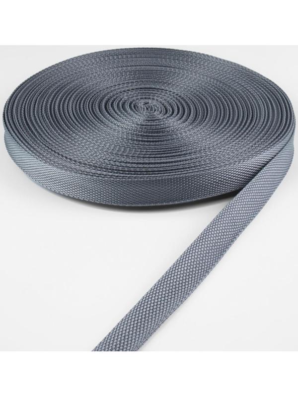 Стропа ременная, 20 мм, 50 ± 1 м, плотность 6,3 гр/м, цвет серый №19