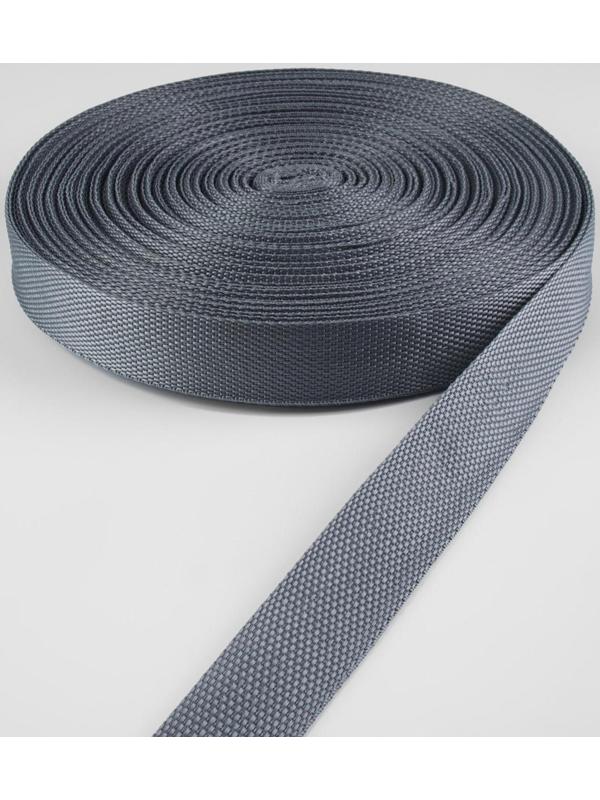 Стропа ременная, 30 мм, 50 ± 1 м, плотность 9,6 гр/м, цвет серый №19