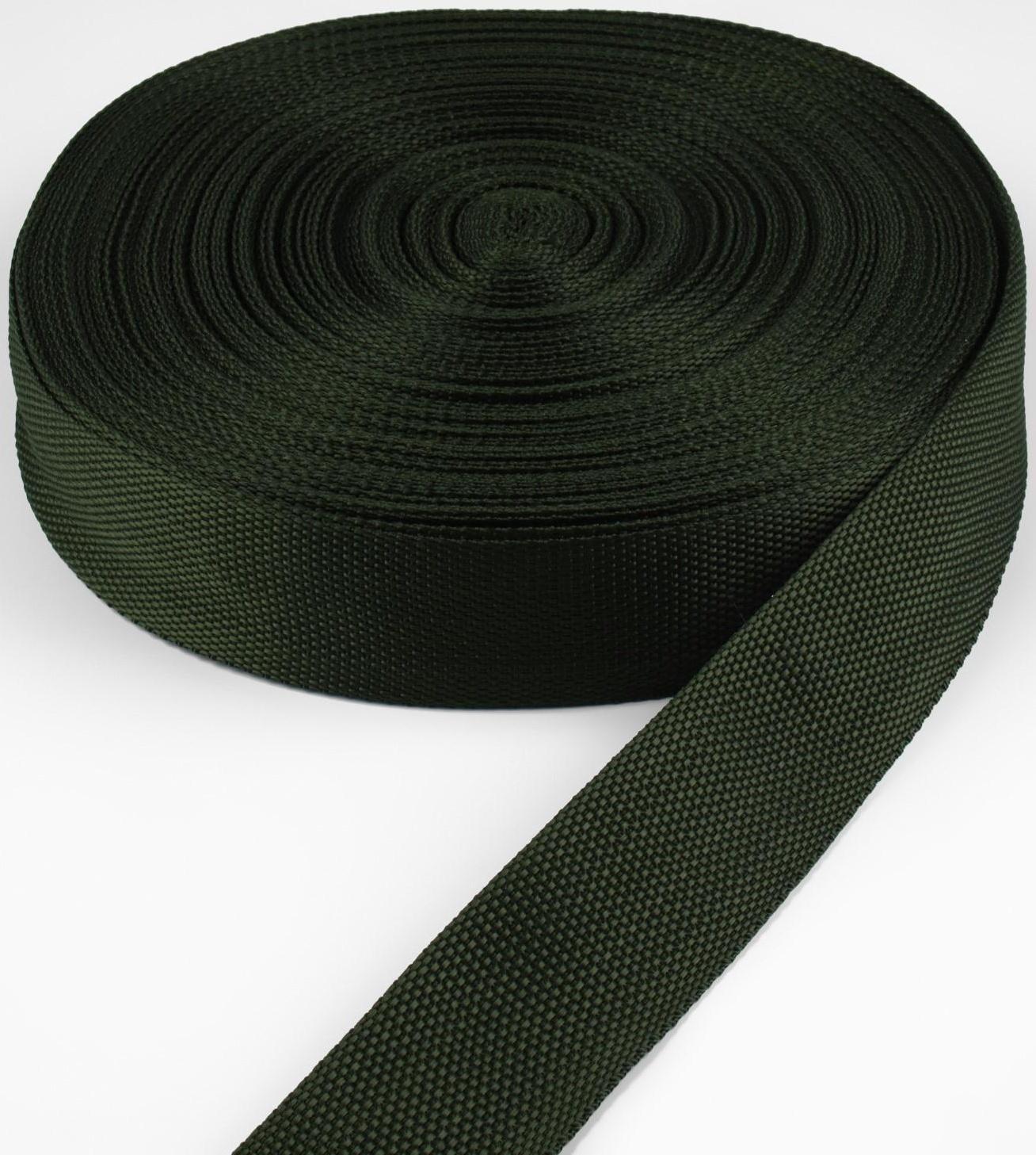 Стропа ременная, 40 мм, 50 ± 1 м, плотность 11,8 гр/м, цвет хаки №36