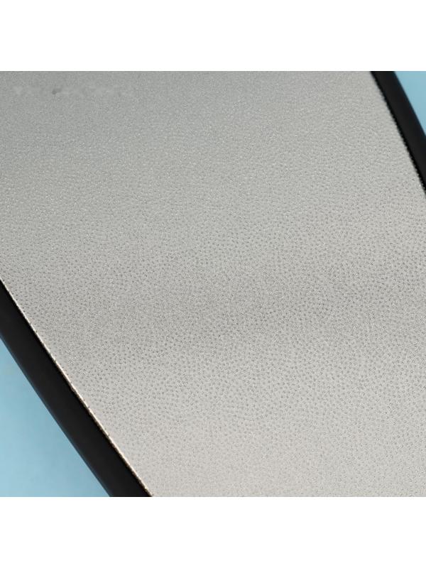 Тёрка для ног, лазерная, двусторонняя, прорезиненная ручка, 23,5 см, цвет чёрный