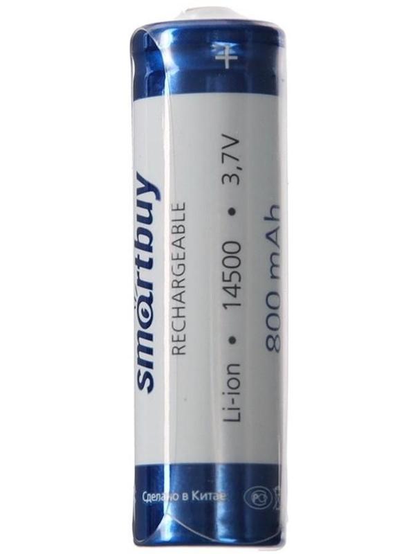 Аккумулятор Smartbuy, 14500, LI14500-1S, 3.7 В, 800 мАч, спайка, 1 шт.