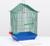 Клетка для птиц большая, крыша-домик (с наполнением), 35 х 28 х 55 см, синий