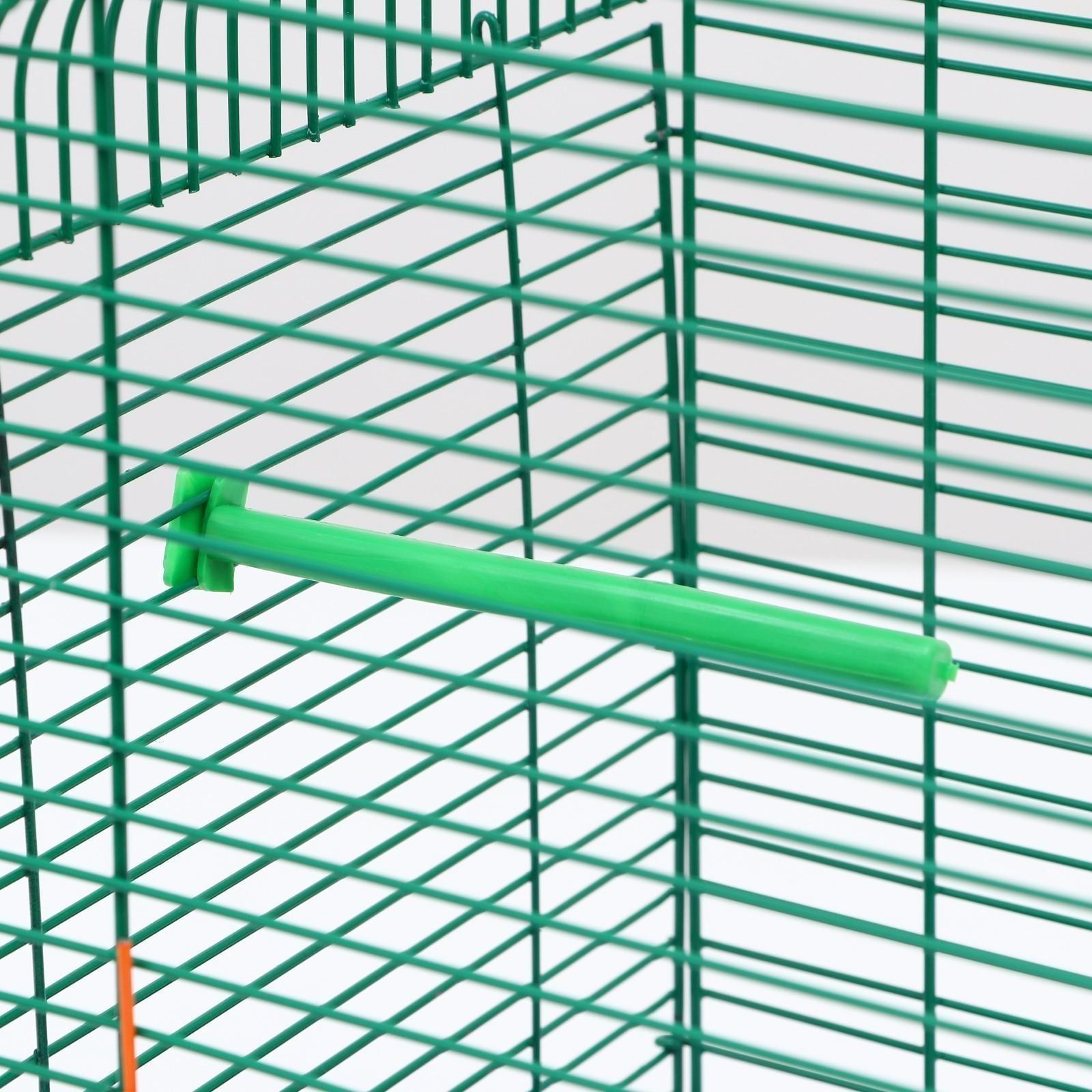 Клетка для птиц (с наполнением), 35 х 28 х 52 см, синий