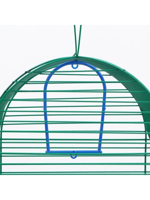 Клетка для птиц (с наполнением), 35 х 28 х 52 см, синий