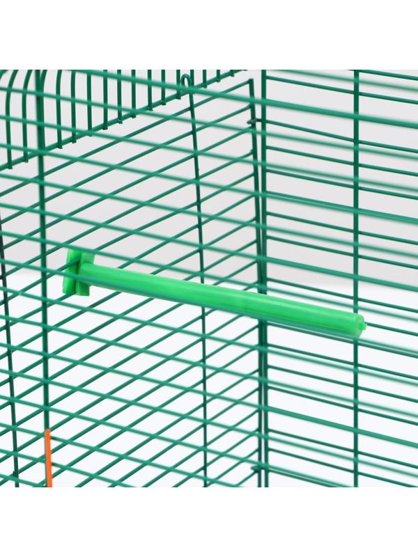 Клетка для птиц (с наполнением), 35 х 28 х 52 см, синий