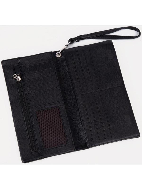 Кошелёк на магнитах, цвет чёрный