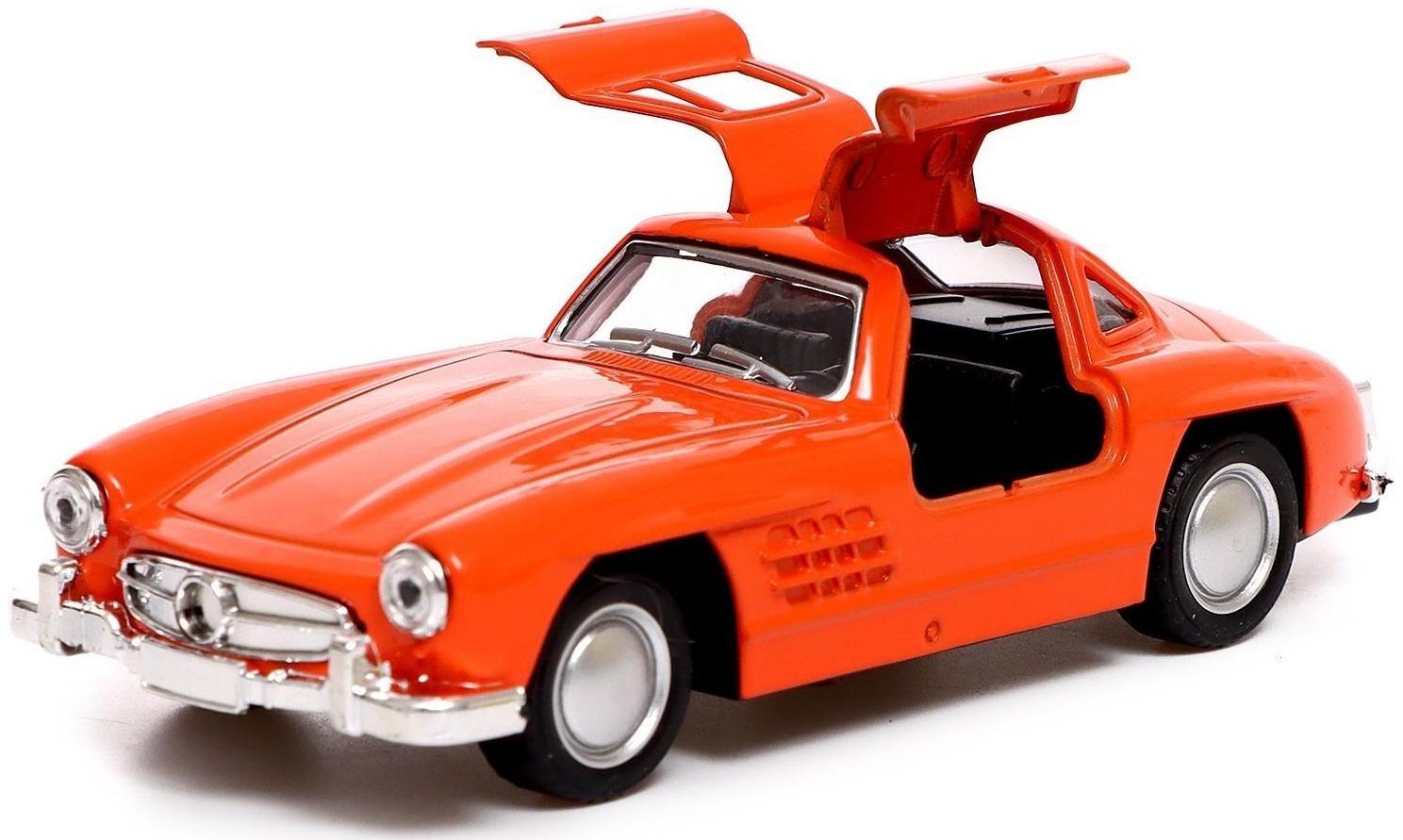 Машина металлическая «Люксовая», инерционная, открываются двери, 1:32, цвет оранжевый