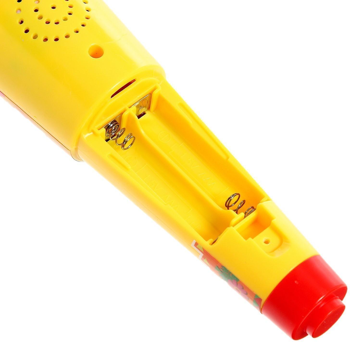 Микрофон, звук, свет, цвет жёлтый