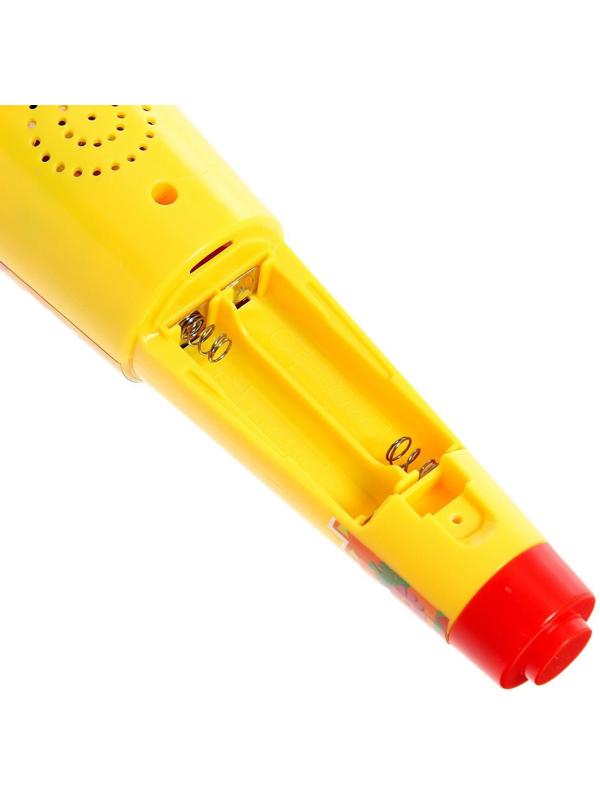 Микрофон, звук, свет, цвет жёлтый