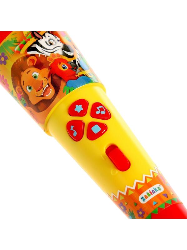 Микрофон, звук, свет, цвет жёлтый