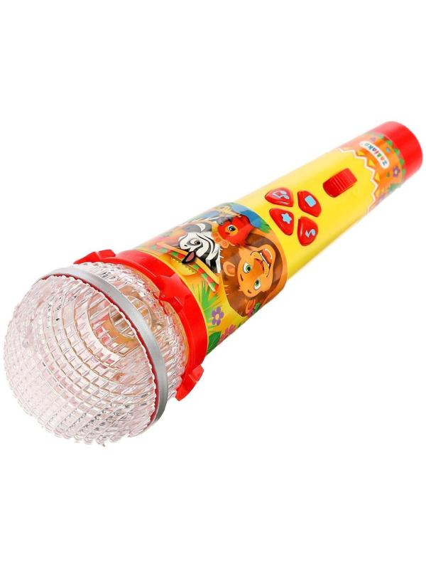 Микрофон, звук, свет, цвет жёлтый