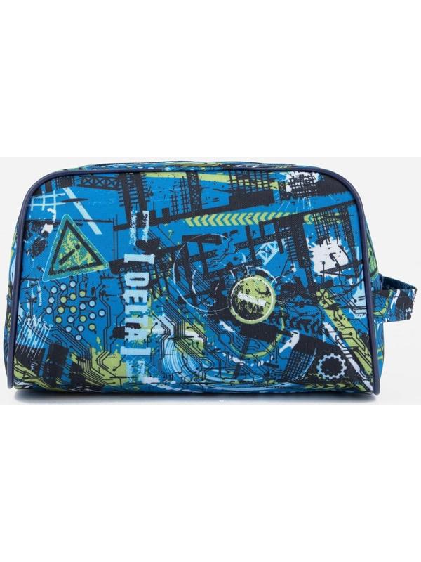 Косметичка на молнии, цвет синий