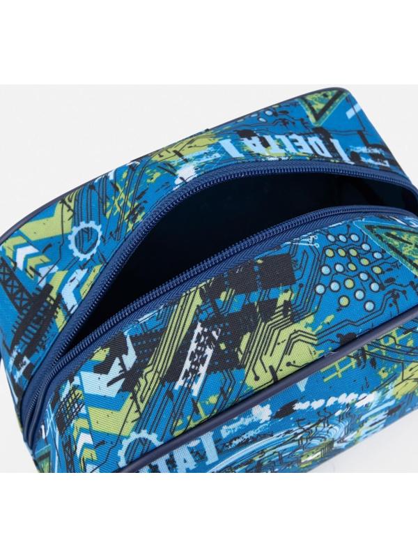Косметичка на молнии, цвет синий