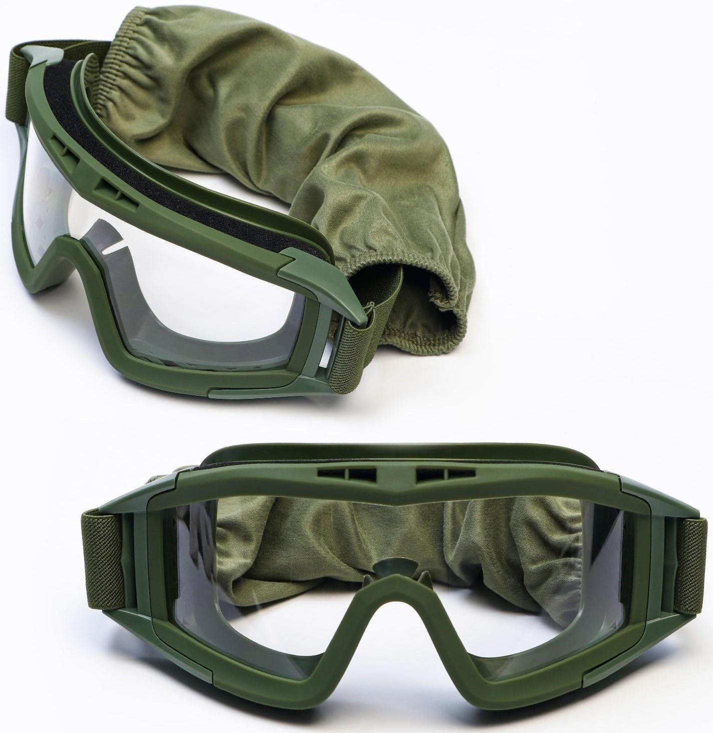 Очки тактические, на резинке, 20 х 10 см