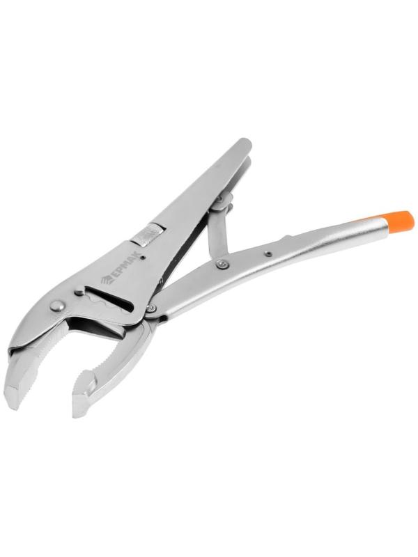 Зажим ручной ЕРМАК 631-006, с изогнутыми губками, 4 положения захвата, 250 мм