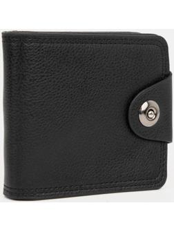 Портмоне на магните, отдел для купюр, для карт, для монет, цвет чёрный