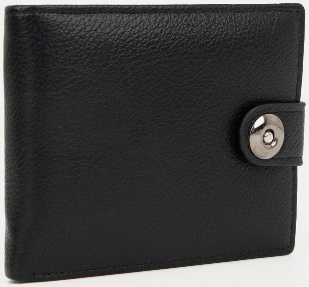 Портмоне на магните, отдел для купюр, для карт, для монет, цвет чёрный