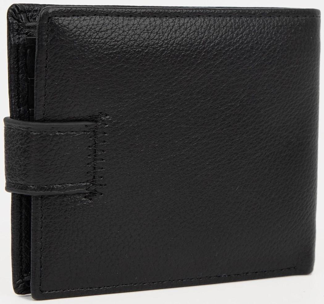 Портмоне на магните, отдел для купюр, для карт, для монет, цвет чёрный