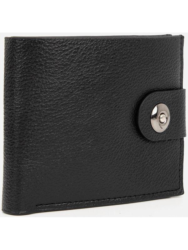 Портмоне на магните, отдел для купюр, для карт, для монет, цвет чёрный