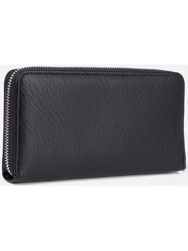 Кошелёк на молнии, цвет чёрный