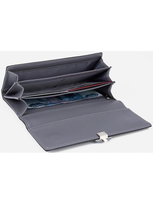 Кошелёк на магнитах, цвет серый